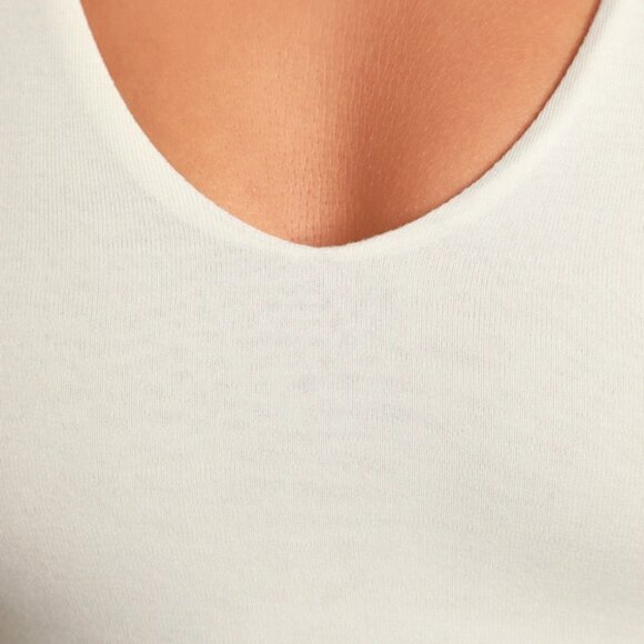 Lulus Basics Feel Like Dancing White Crop Top - Size S - Picture 3 of 3